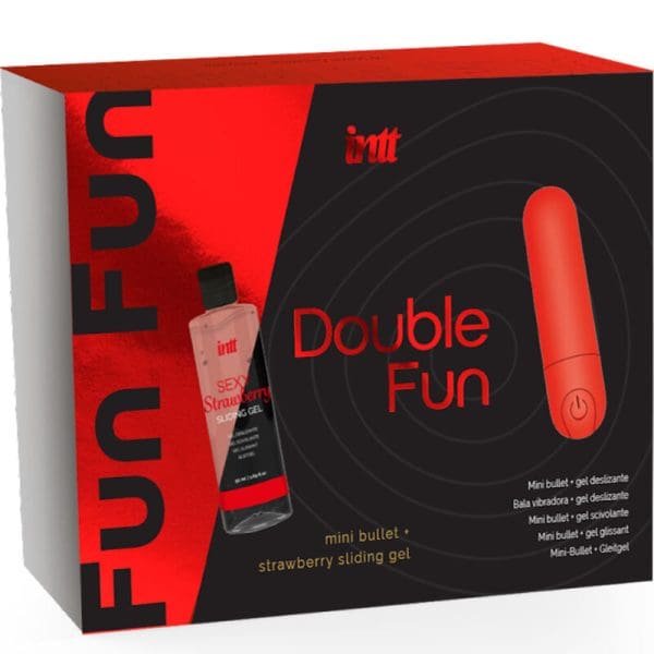 INTT RELEASES - DOUBLE FUN KIT WITH VIBRATING BULLET AND STRAWBERRY MASSAGE GEL
